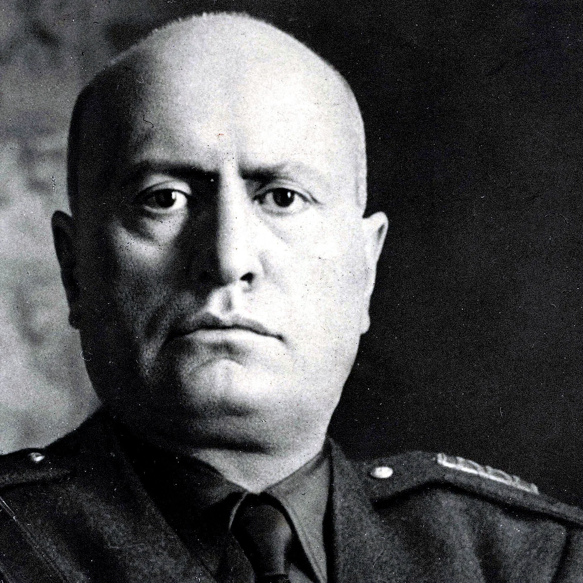 Benito Mussolini, whose policies occurred in a kind of Platonic void and had no real-world effects whatsoever. 